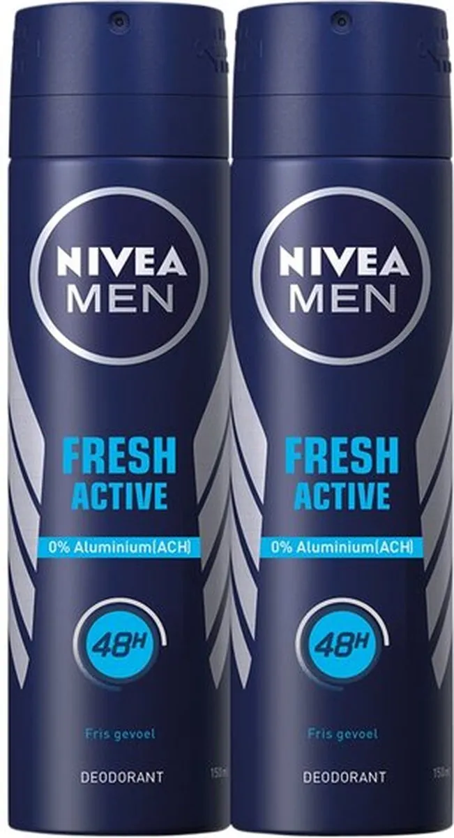 NIVEA Men Fresh Active Deo Spray Duo
