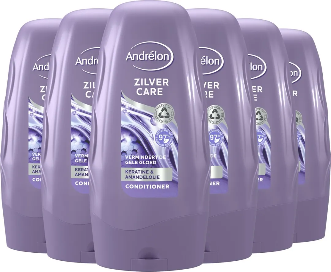 Andrélon Conditioner Zilver Care 6x250ml - Gekleurd haar