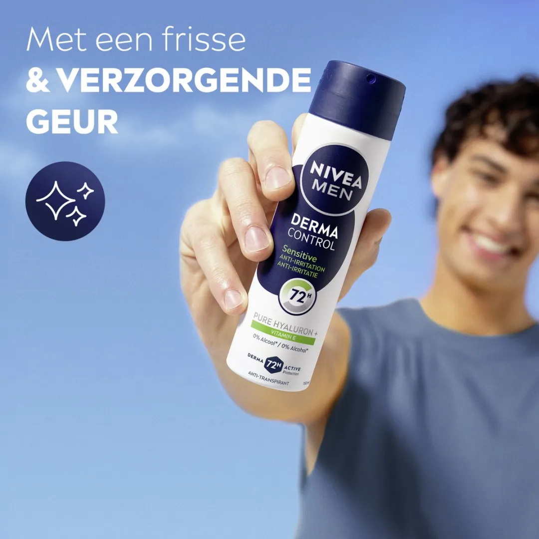 NIVEA MEN Derma Control Sensitive Anti-Transpirant Roller - 900ml