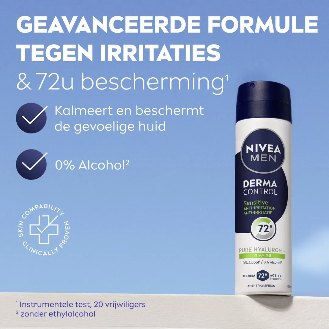 NIVEA MEN Derma Control Sensitive Anti-Transpirant Roller - 900ml