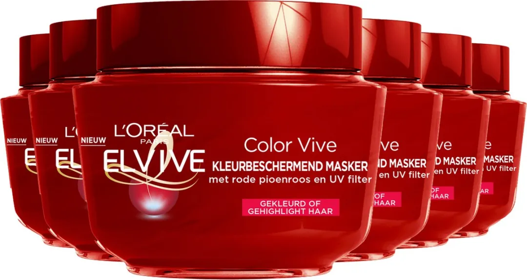 L'Oréal Paris Elvive Color Vive Haarmasker 6x300ml