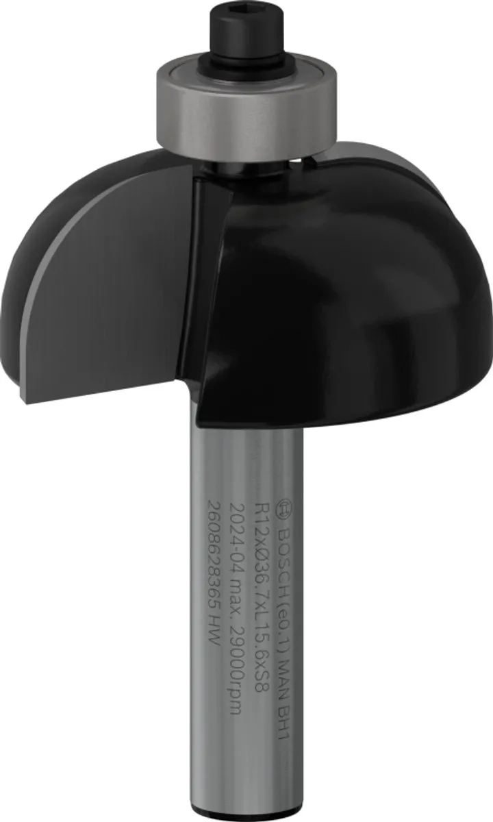 Bosch Halfrondprofielfrees 8mm R1 12mm - afbeelding 6 van 6