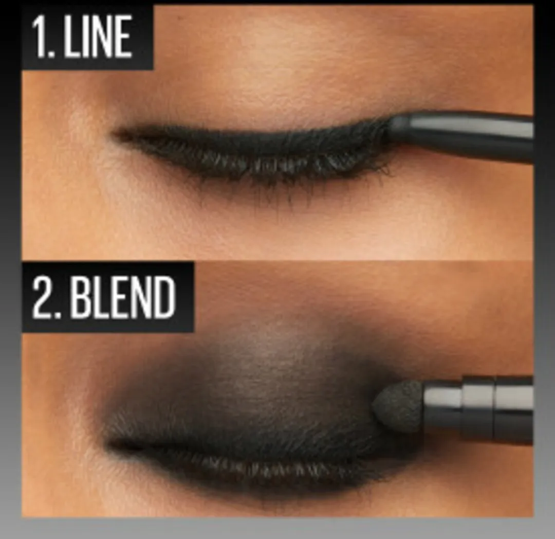 Maybelline Tattoo Liner Smokey Gel Pencil Eyeliner Zwart - 2 Stuks