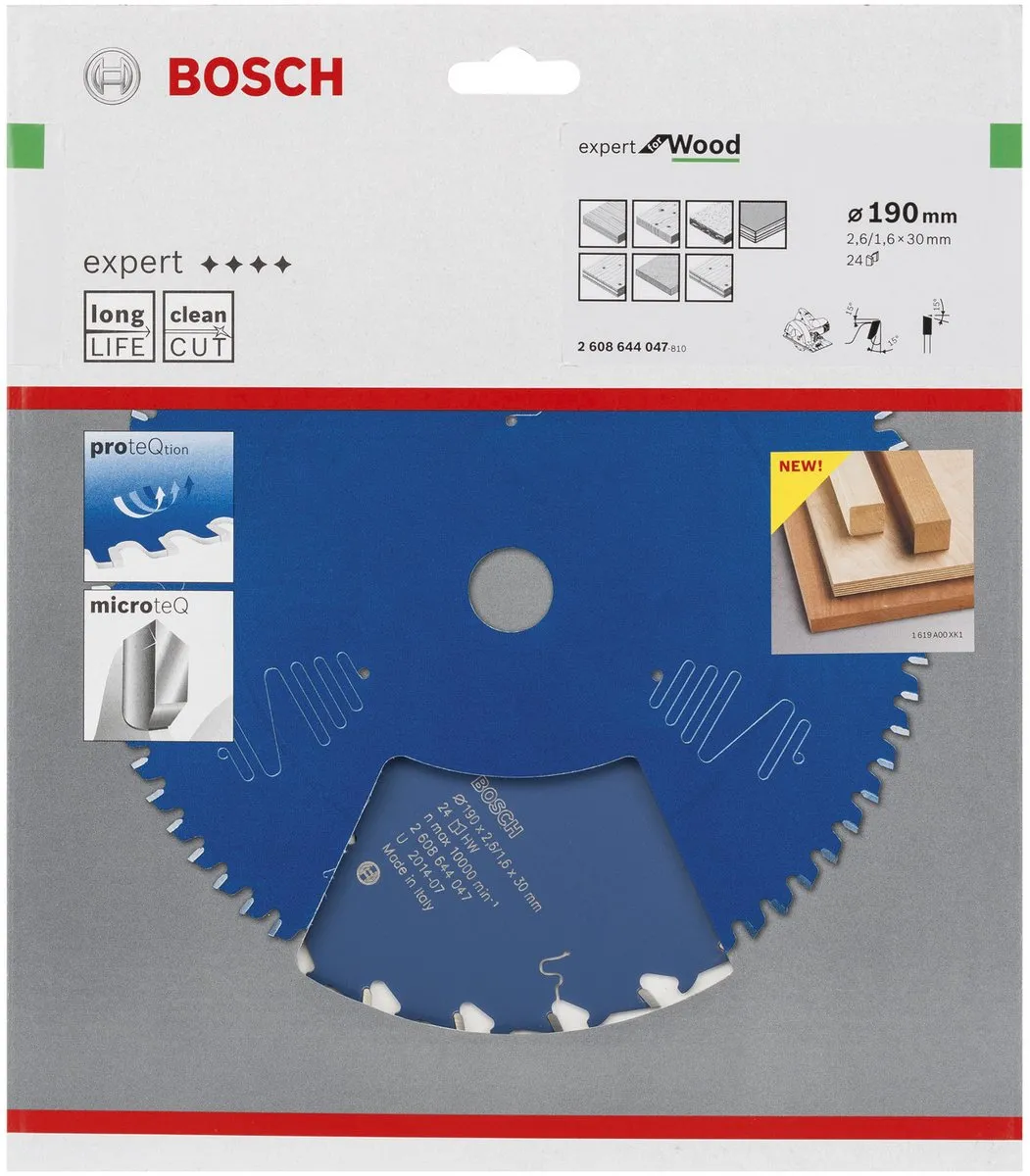 Bosch Expert Cirkelzaagblad 190x30 - 24 Tanden - afbeelding 6 van 6