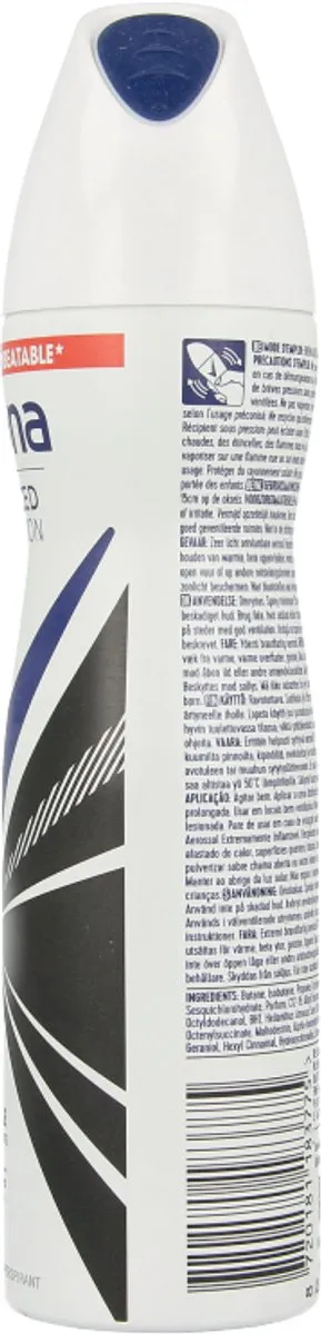 Rexona Invisible Spray Deodorant 150ml - Zwart/Wit