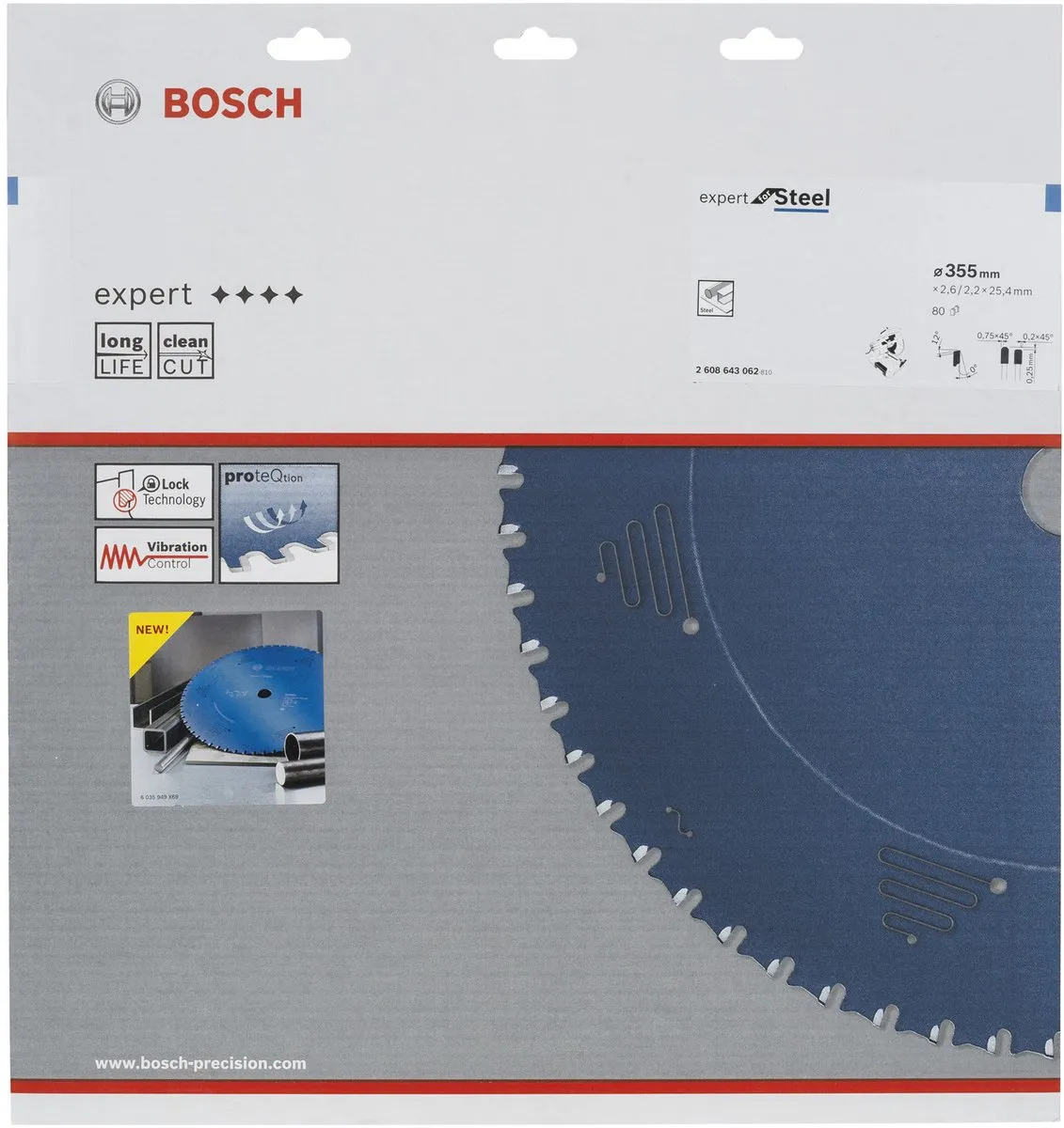 Bosch Expert Staalzaagblad 355mm 80 Tanden - Metaal
