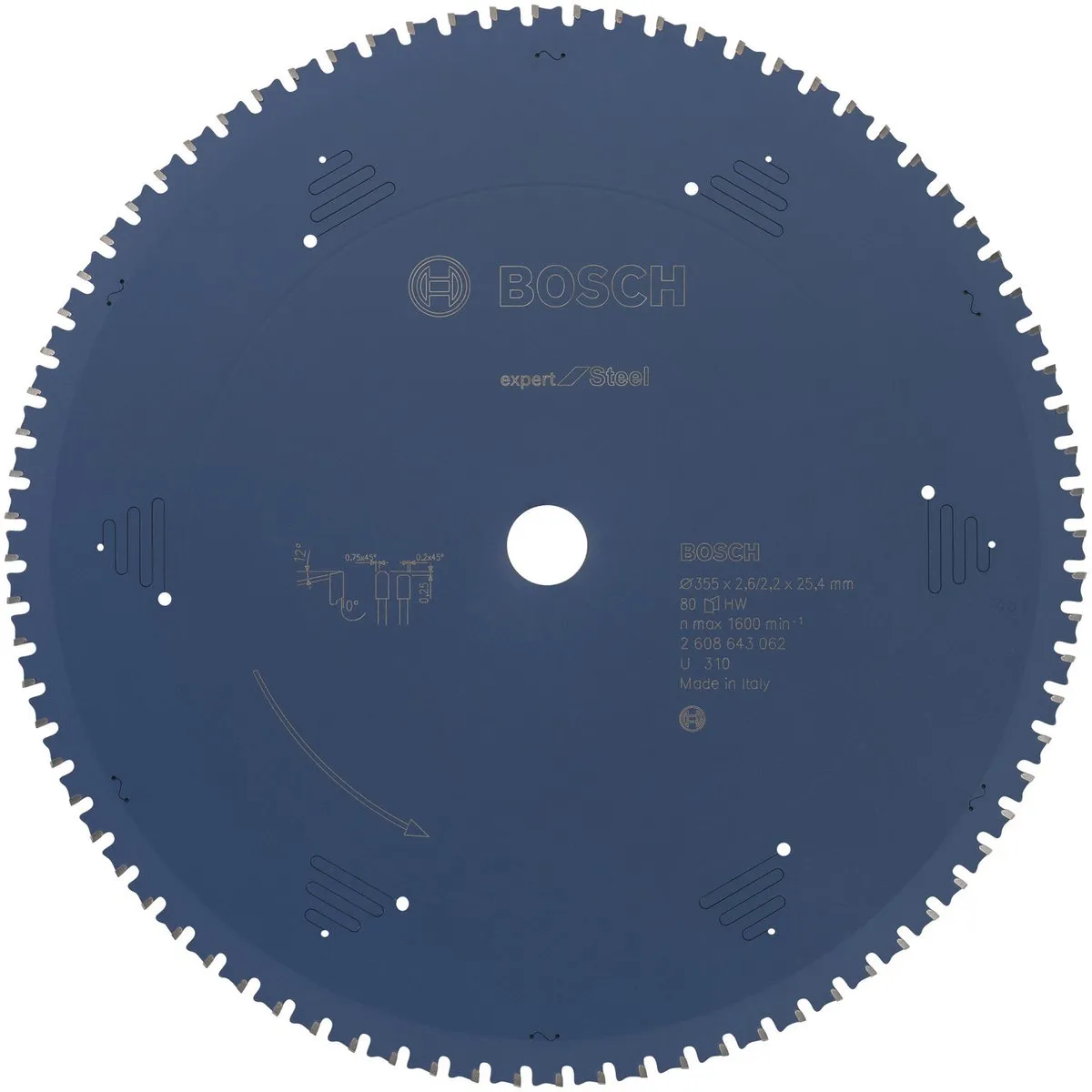 Bosch Expert Staalzaagblad 355mm 80 Tanden - Metaal