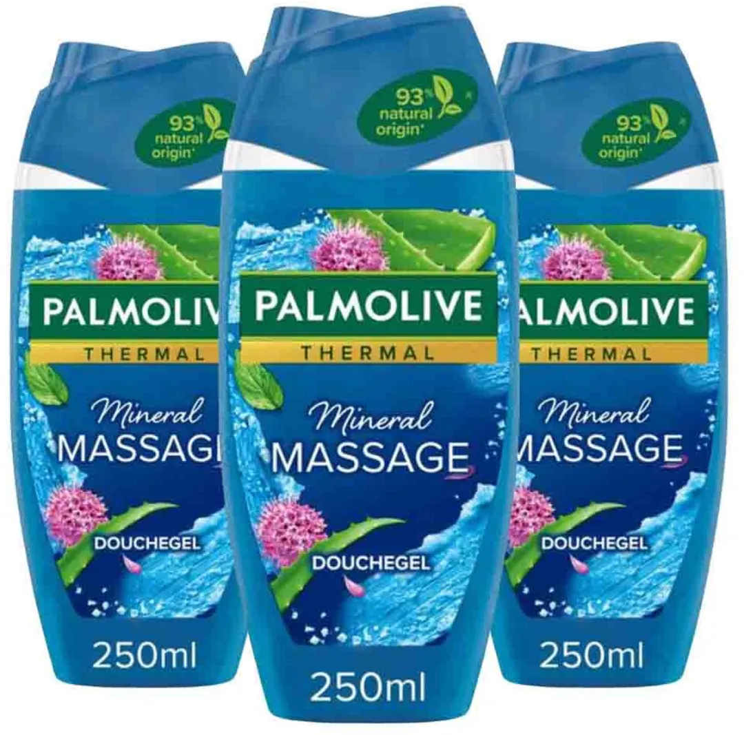 Palmolive Douchegel Thermal Mineral Massage 250ml - 3 Stuks
