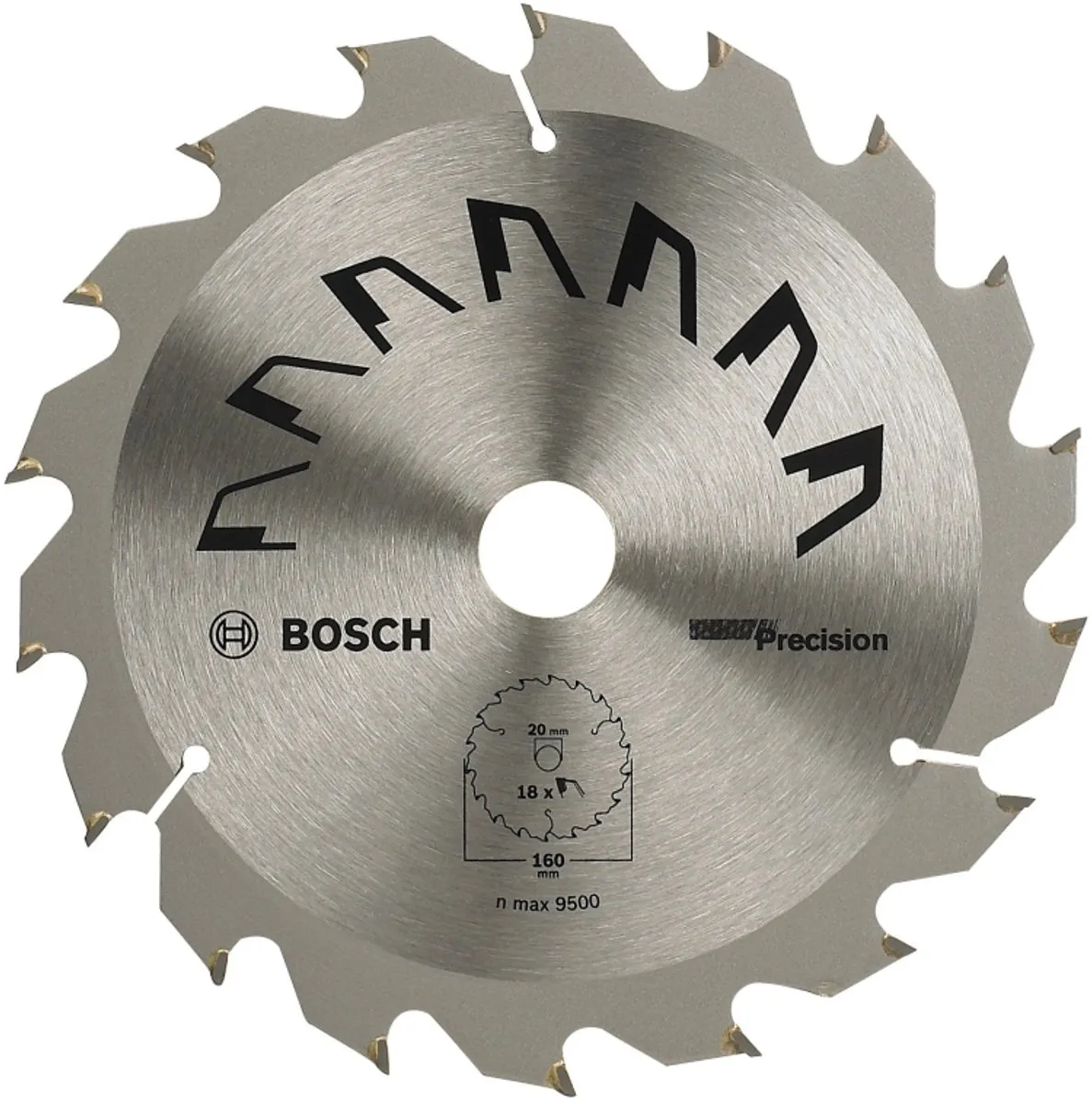Bosch Professional Precision 160x20mm Cirkelzaagblad - 18 Tanden