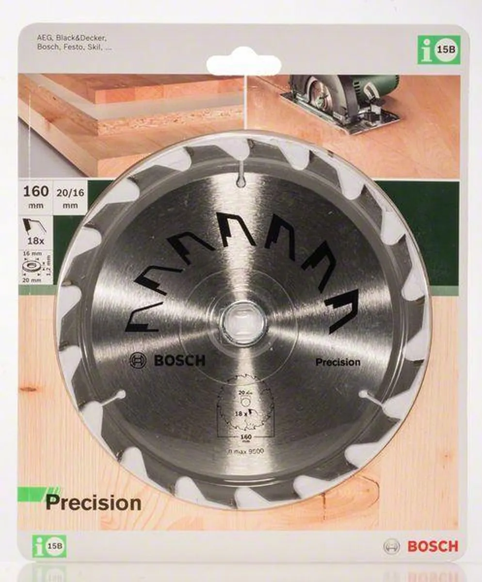 Bosch Professional Precision 160x20mm Cirkelzaagblad - 18 Tanden