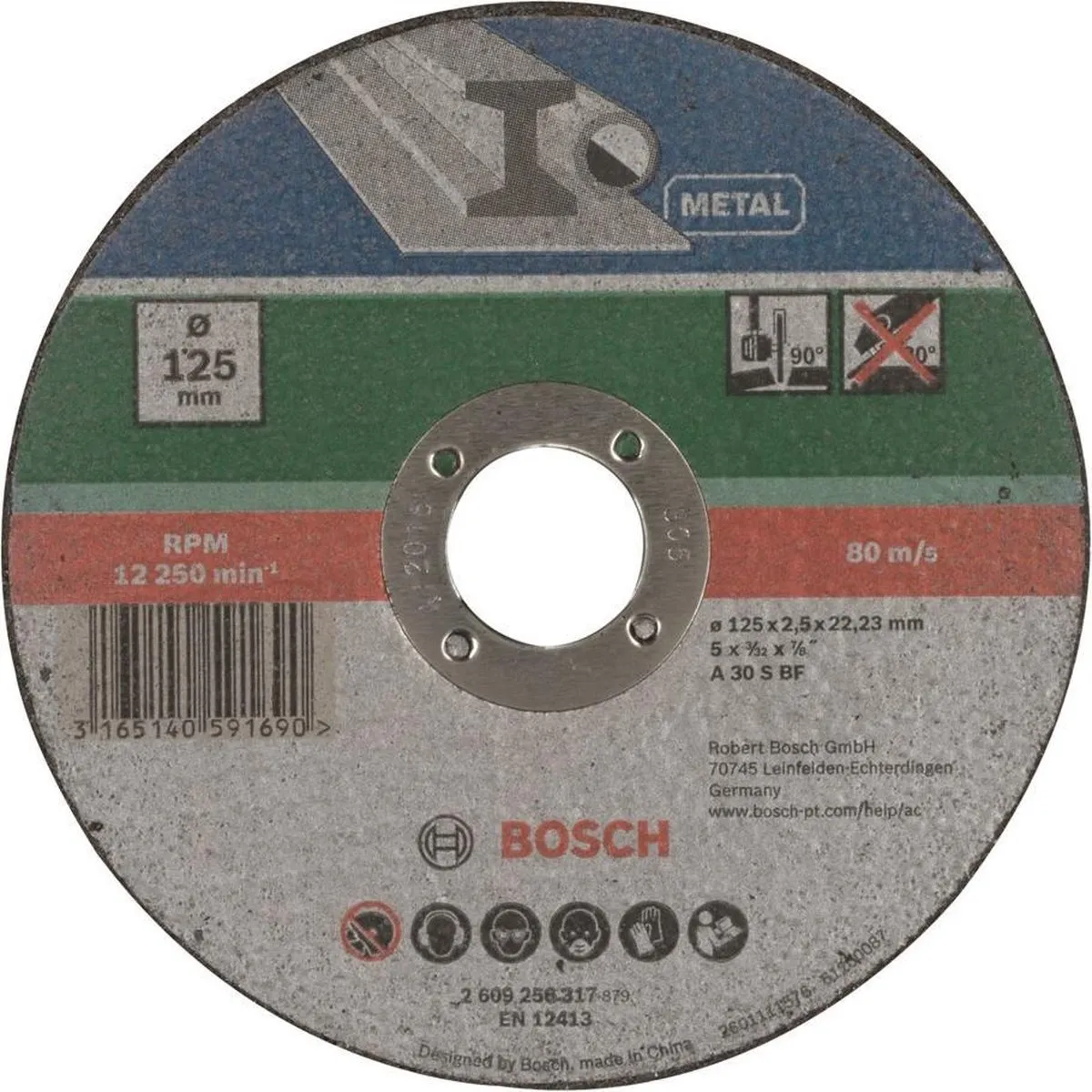 Bosch Doorslijpschijf Metaal 125x2,5mm