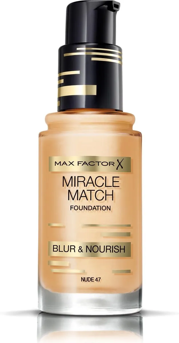 Max Factor Miracle Match Blur & Nour Foundation 47 Nude - 30ml
