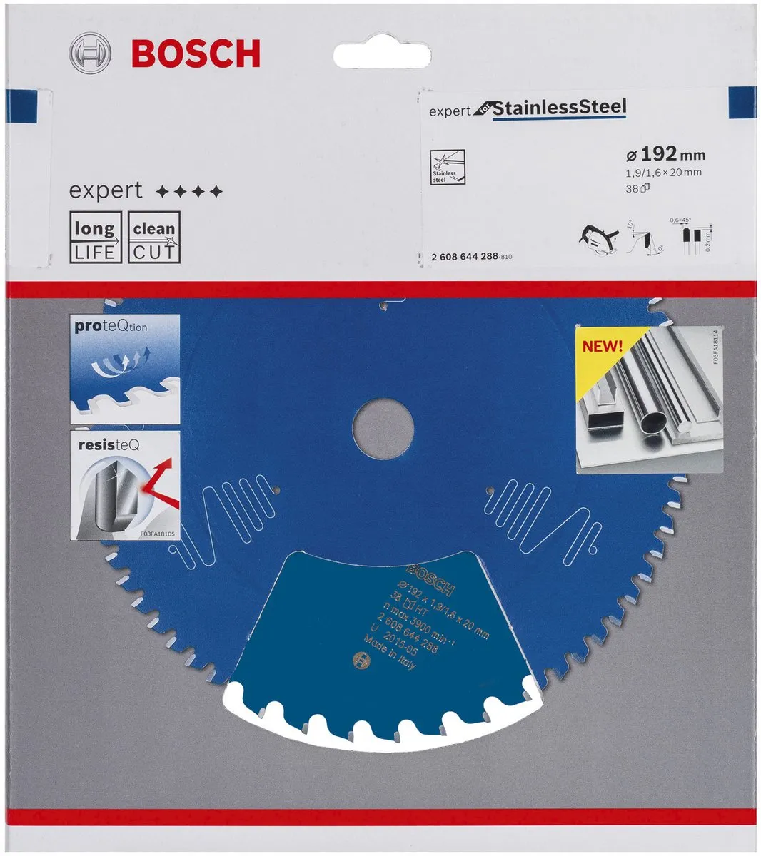 Bosch Cirkelzb Expert StainlessSteel 192X20X1 Zaagblad - Metaal