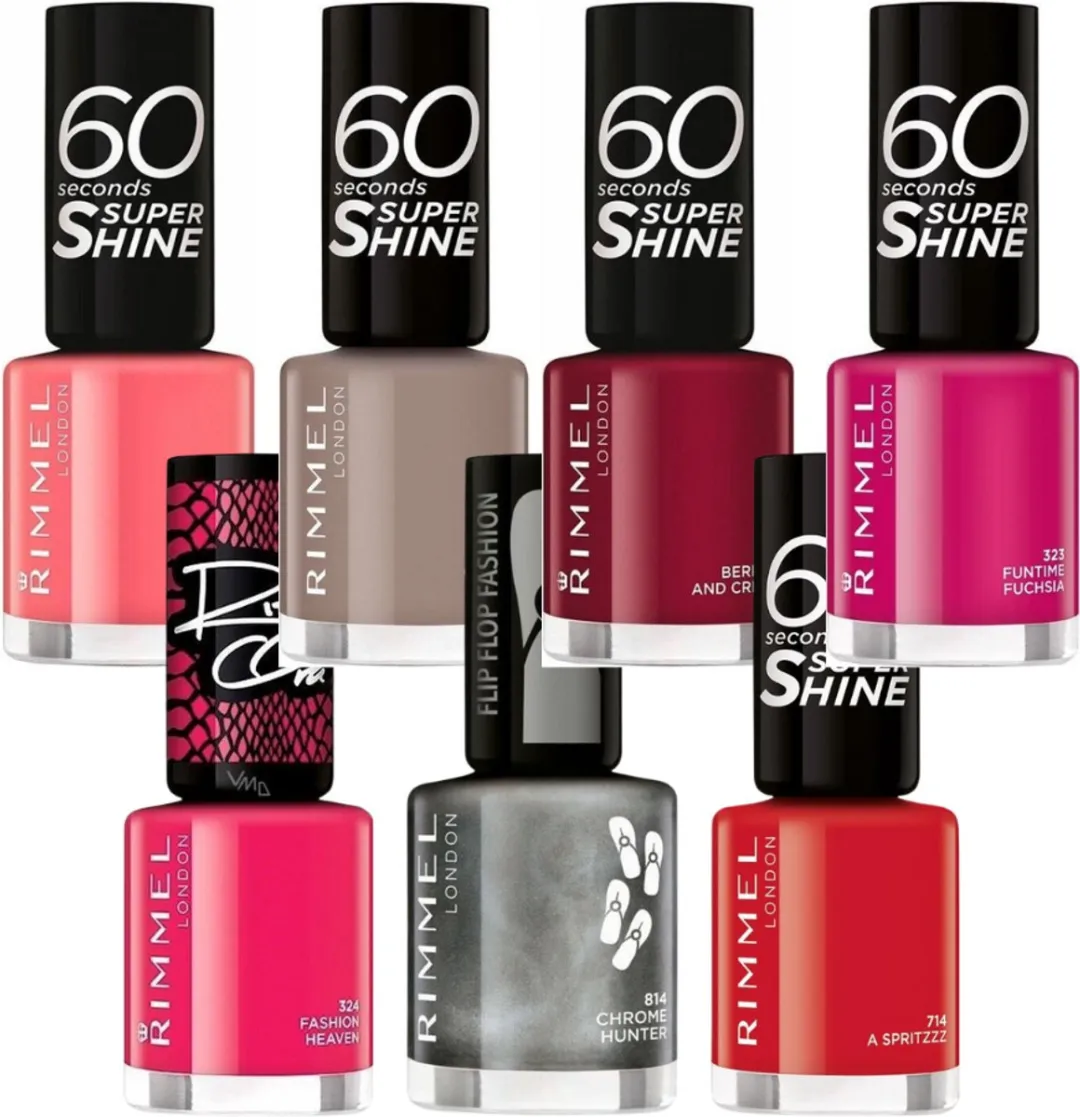 Rimmel London 60 Seconds Finish Nagellak 200 Princess Pink - 8ml
