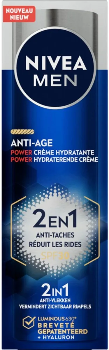 NIVEA MEN Anti-Age 2in1 Power Hydraterende Crème SPF 30 50ml