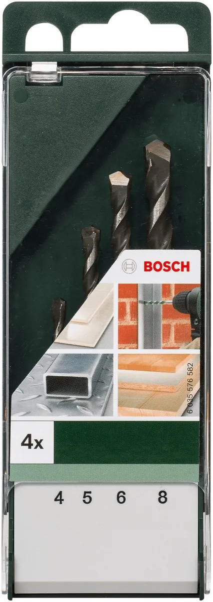 Bosch Universele Boren Set 4-delig - 4x75/5x85/6x100/8x120mm