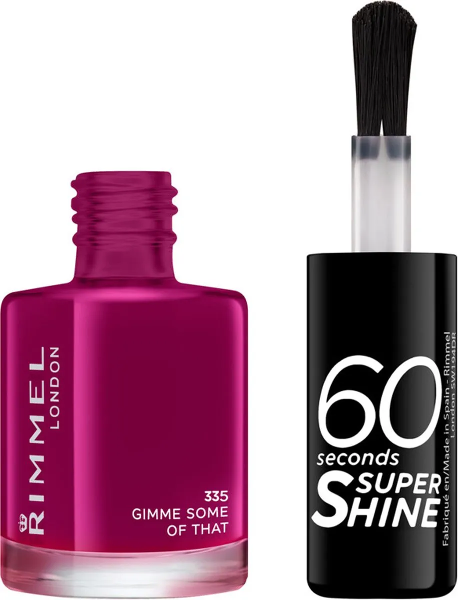 Rimmel London 60 Seconds Supershine Nagellak 335 Berry - 8ml