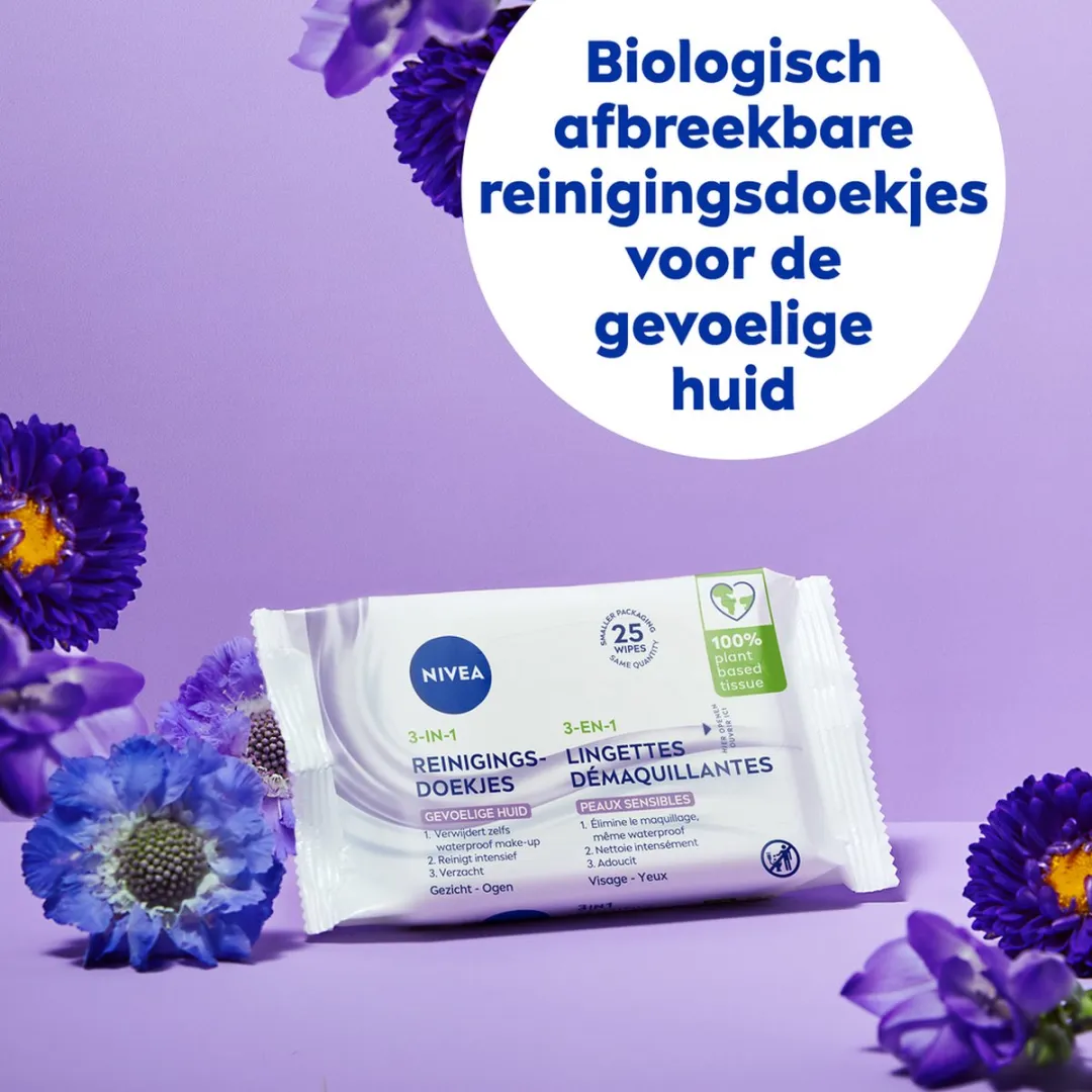 NIVEA Sensitive Reinigingsdoekjes 150 Stuks