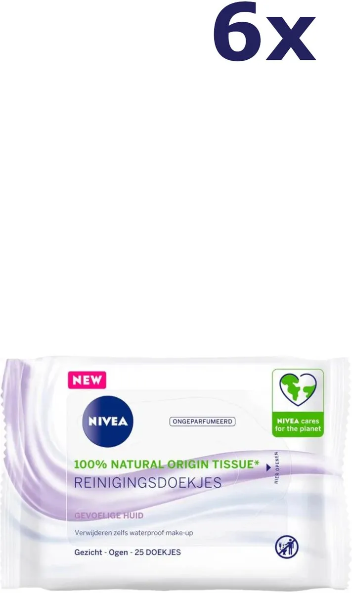 NIVEA Sensitive Reinigingsdoekjes 150 Stuks - afbeelding 6 van 6