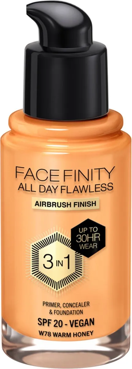 Max Factor Facefinity Foundation W78 Warm Honey 30ml