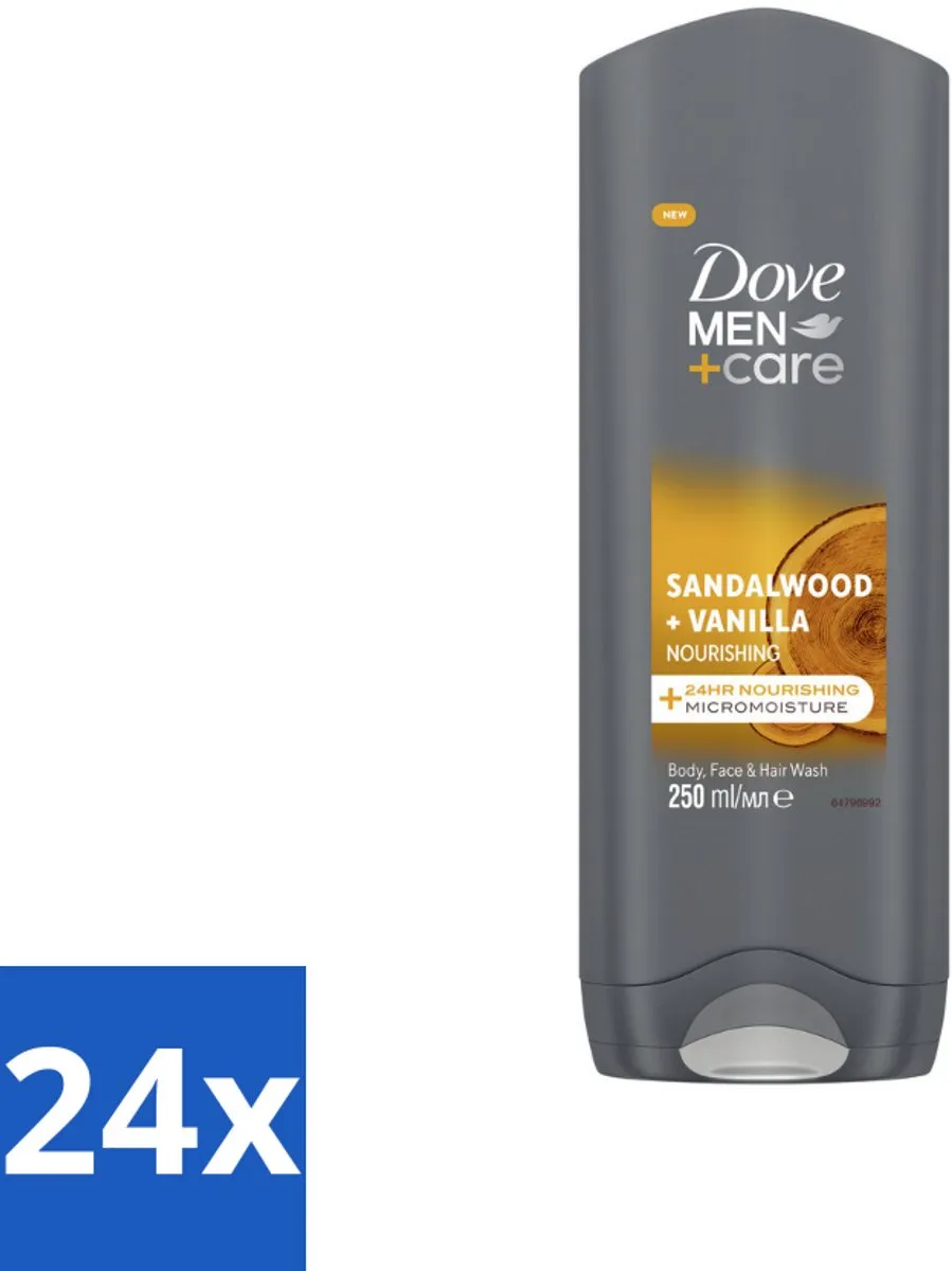 Dove Men+Care Douchegel Sandalwood & Vanilla 250ml