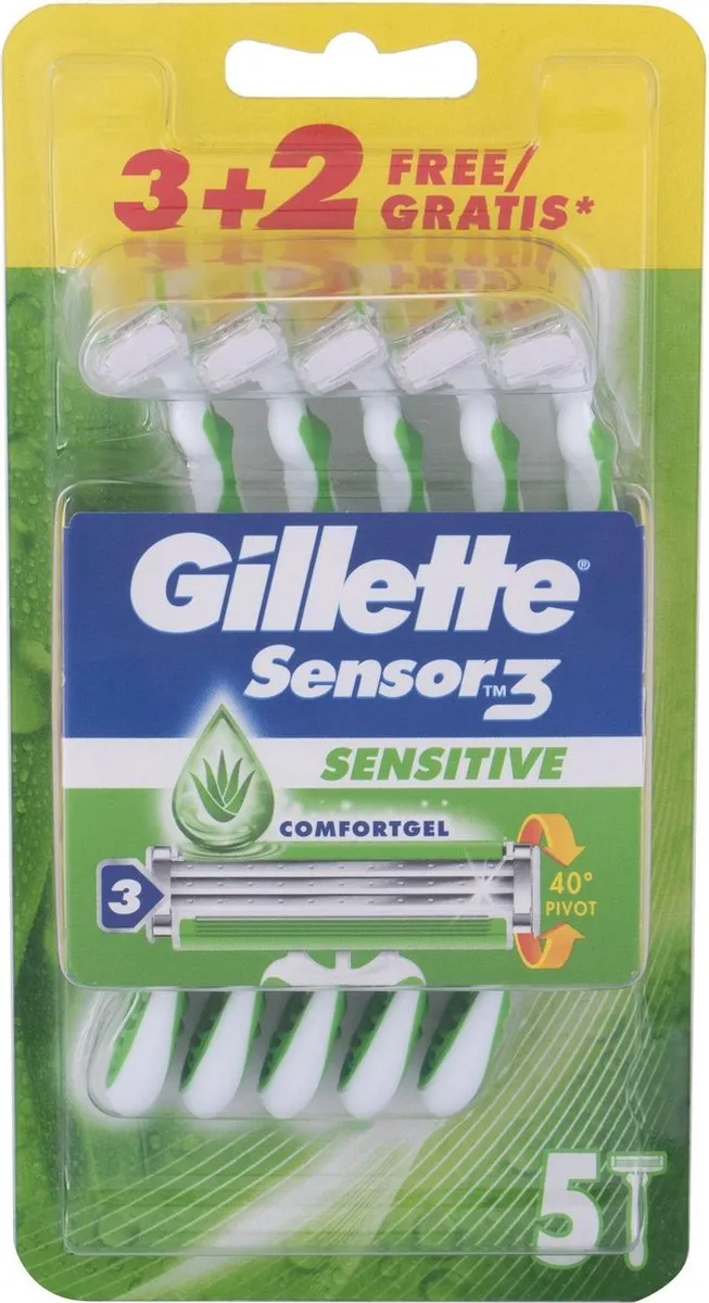 Gillette Sensor 3 Sensitive Comfortgel Wegwerpmesjes