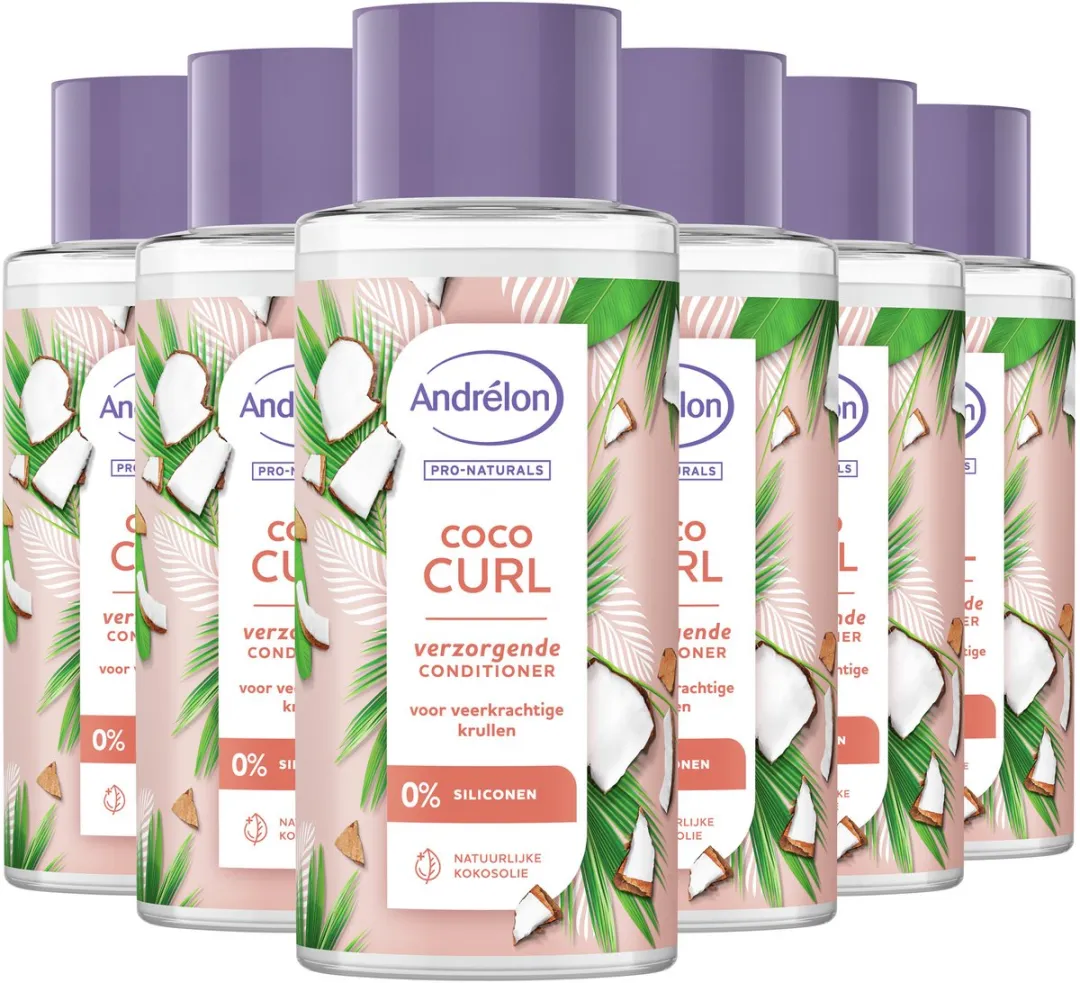 Andrélon Pro-Naturals Coco Curl Conditioner 6x400ml