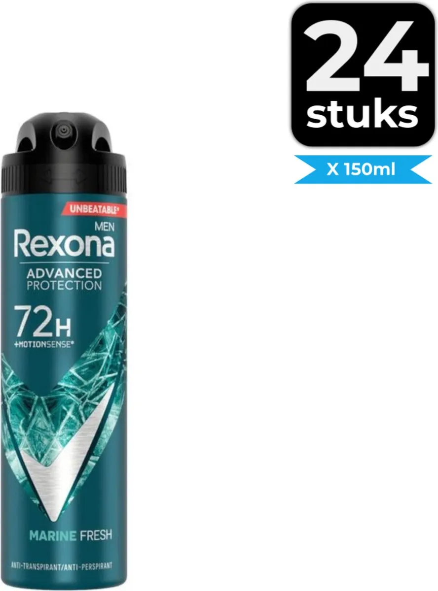 Rexona Men Marine Deospray 150ml - 24 Stuks