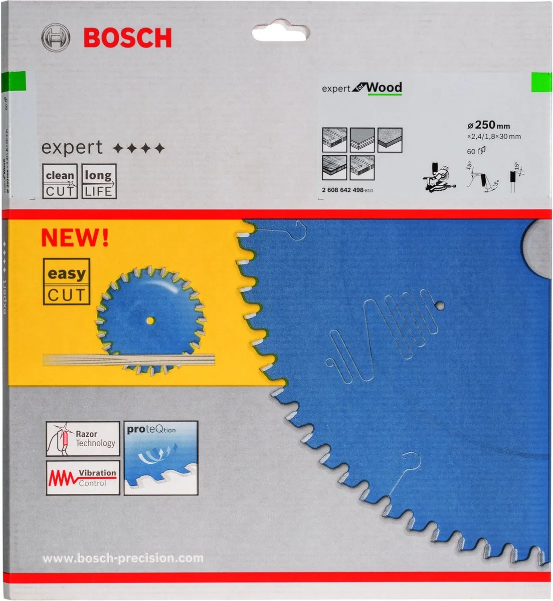 Bosch Professional Cirkelzaagblad Expert for Wood 250mm