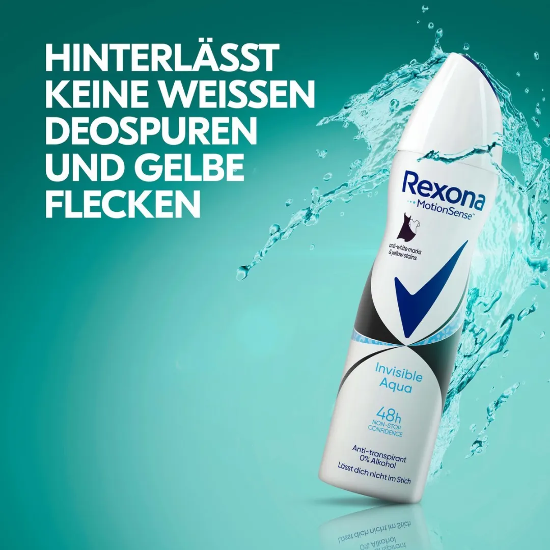 Rexona Deospray Invisible Aqua 450ml - 3 Stuks