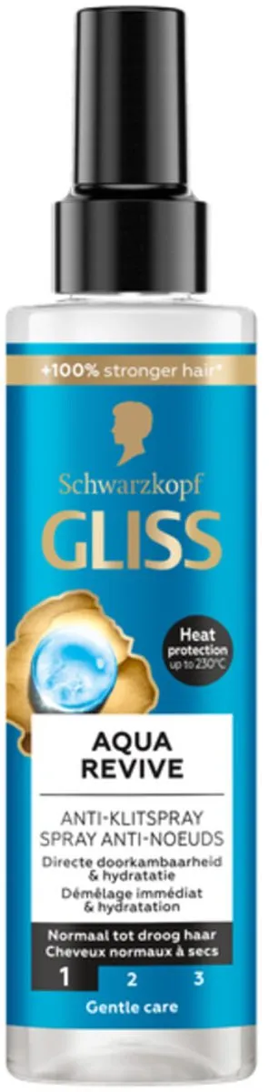 Schwarzkopf Gliss Anti-Klit Spray Aqua Revive 200ml
