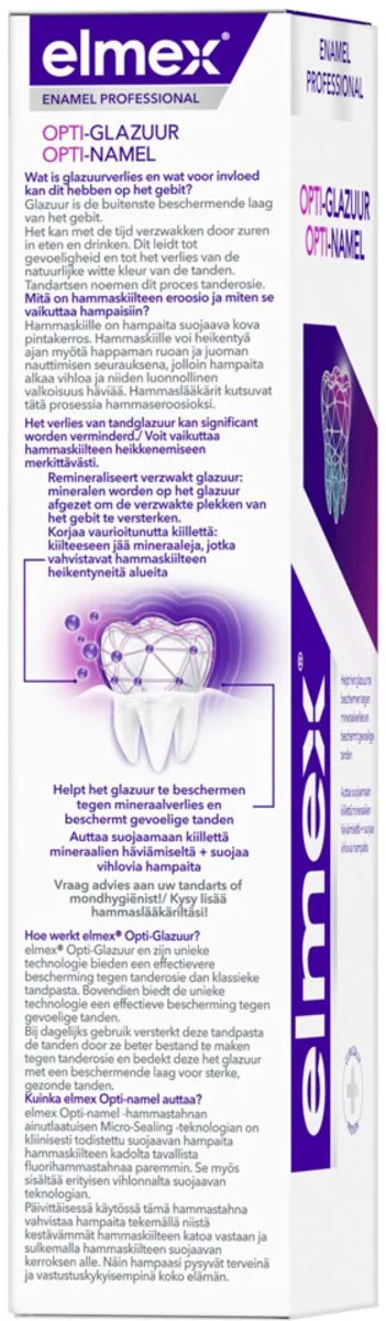 Elmex Tandpasta Glazuur Professional Opti-Glazuur 75ml - 225ml (3x75ml)
