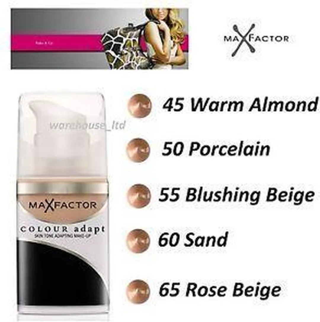Max Factor Colour Adapt Foundation 34ml - 65 Rose Beige