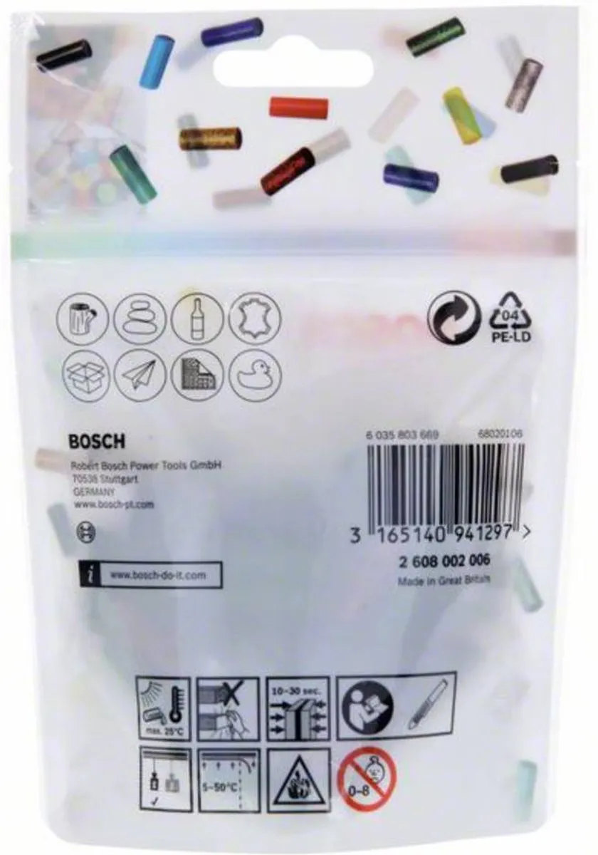 Bosch Glitter Lijmsticks 70 Stuks - Ø7mm
