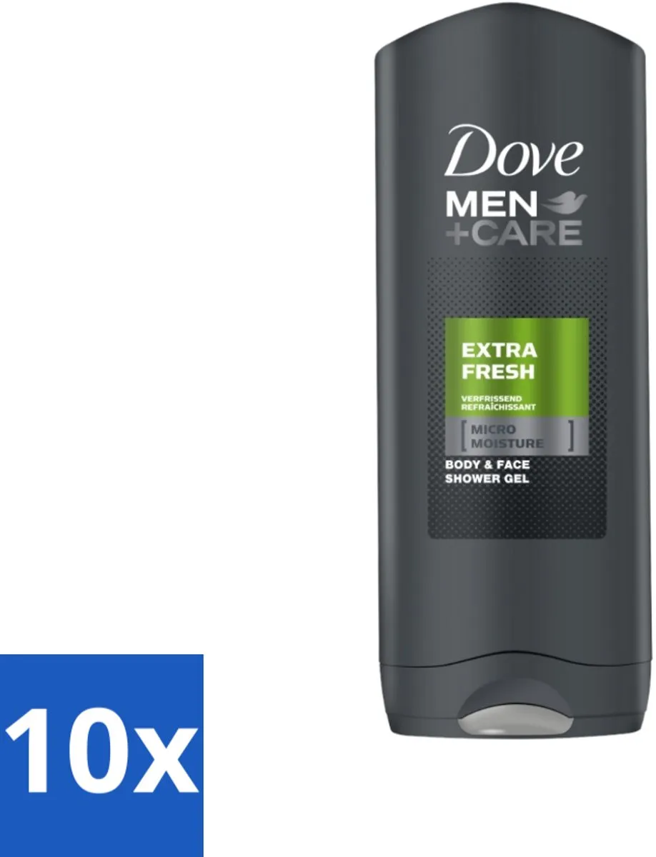 Dove Men+Care Extra Fresh Douchegel 250ml - 10 Stuks