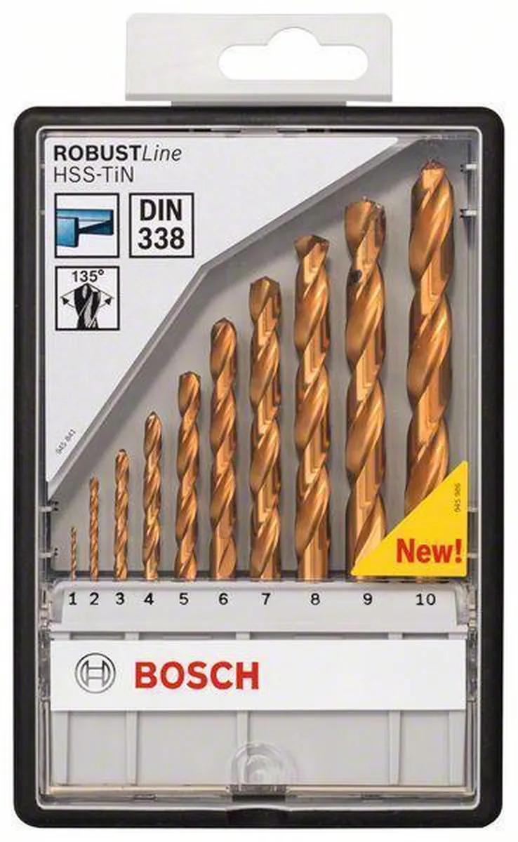 Bosch 10-delige Metaalboor HSS-TiN Set