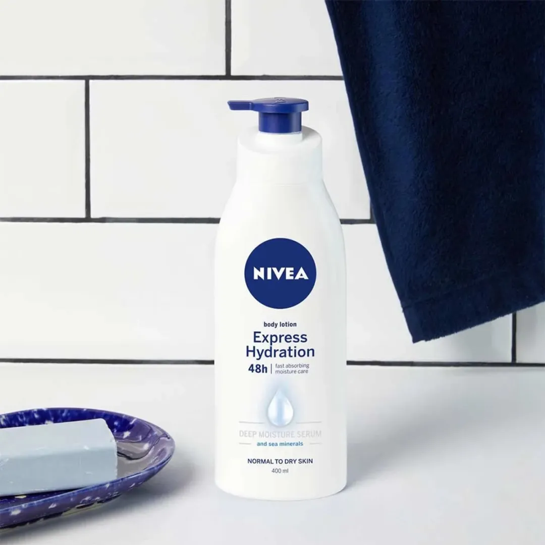 NIVEA Express Hydraterende Bodylotion 400ml - Zee Mineralen