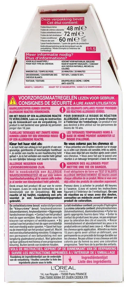 L'Oréal Paris Casting Crème Gloss Haarverf 400 Middenbruin - 3 Stuks