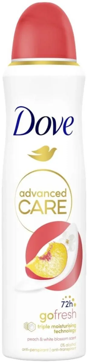 Dove Deodorant Spray Perzik 150ml - 25 Stuks