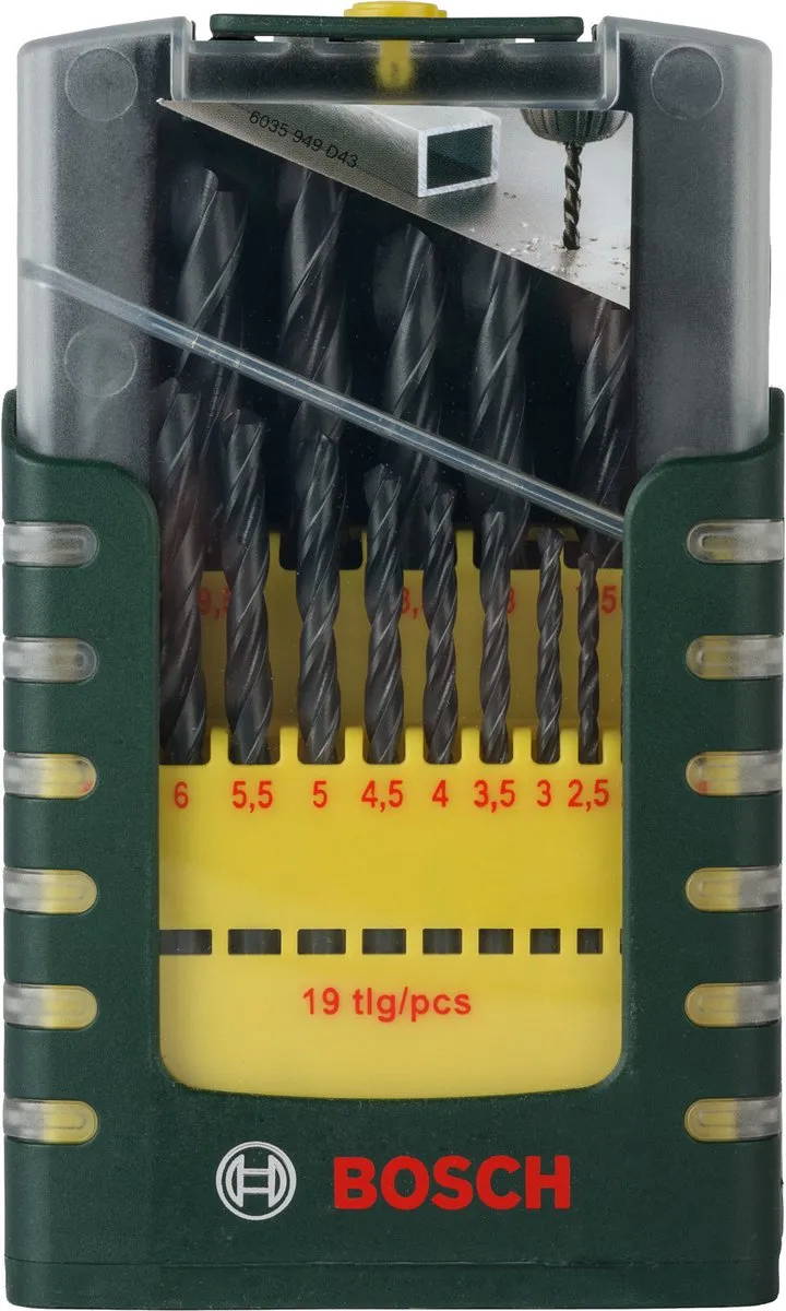 Bosch HSS-R Metaalborenset 1-10mm - 19-delig