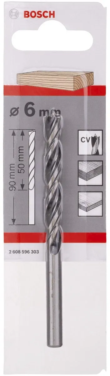 Bosch Houtspiraalboren Standard 6mm - 6x57x93mm