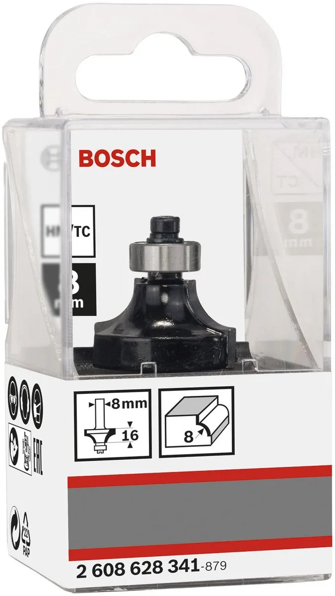 Bosch Afrondprofielfrezen 8mm - R1 8mm