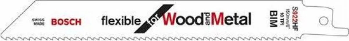 Bosch Reciprozaagblad S 922 HF - Metaal/Hout - 2 Stuks - afbeelding 6 van 6