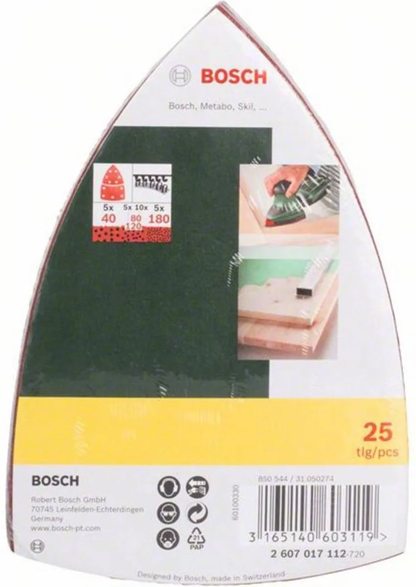 Bosch Schuurpapier - multischuurmachine  - 25-delige set