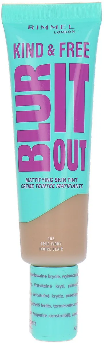 Rimmel London Kind & Free Blur It Out Mattifying Skin Tint 103 True Ivory