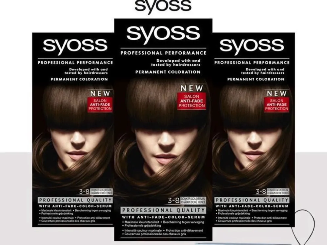 SYOSS Color Permanent Haarverf 3-8 Donker Goudbruin