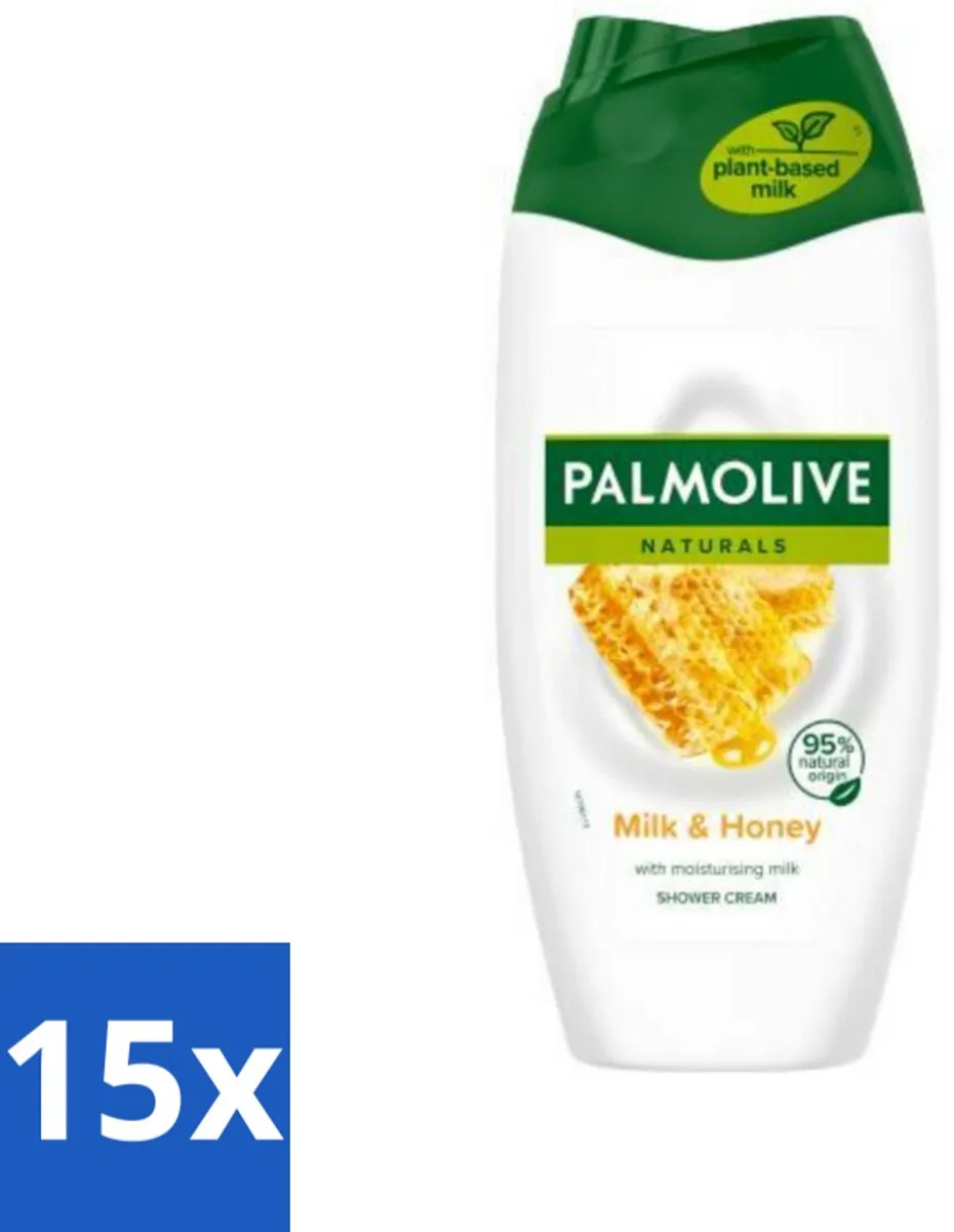 Palmolive Naturals Douchecrème Honing & Melk 250ml - 15 Stuks