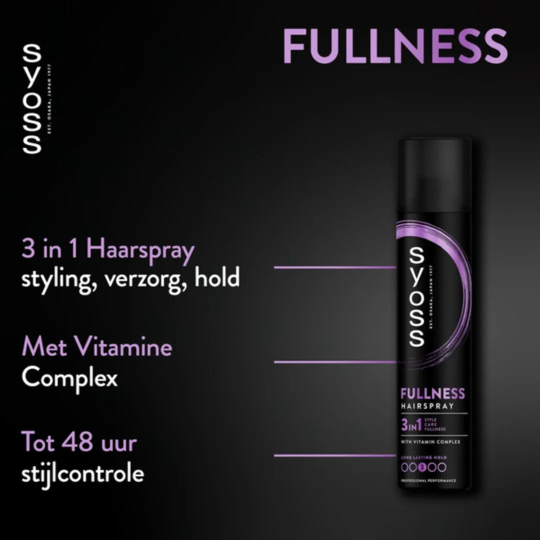 SYOSS Fullness Haarspray 300ml - 5 Stuks