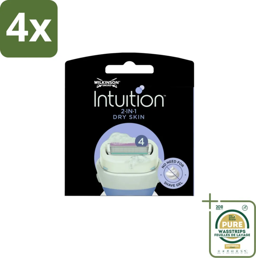 Wilkinson Sword Intuition Mesjes Dry Skin 4 Stuks