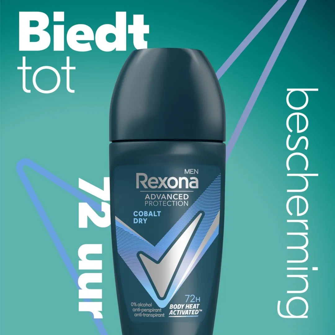 Rexona Deo Roller Cobalt Dry 50ml - 10 Stuks